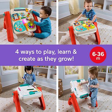 Fisher-Price 4-in-1 Activity Table & Easel Electronic Learning Toy