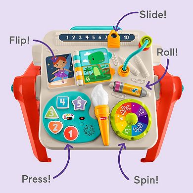 Fisher-Price 4-in-1 Activity Table & Easel Electronic Learning Toy