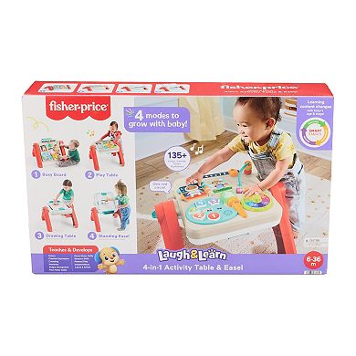 Fisher-Price 4-in-1 Activity Table & Easel Electronic Learning Toy
