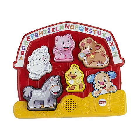Детские игрушки Fisher-Price Laugh & Learn Farm Animal Puzzle Sorting Toy with Music & Sounds