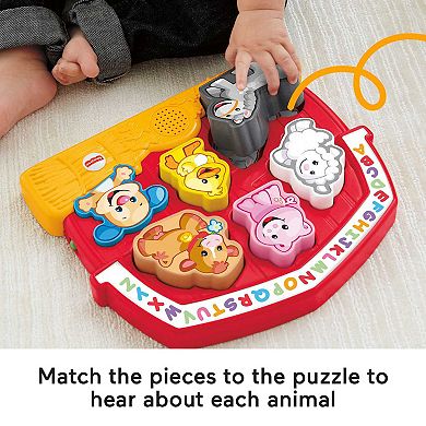 Fisher-Price Laugh & Learn Farm Animal Puzzle Sorting Toy with Music & Sounds