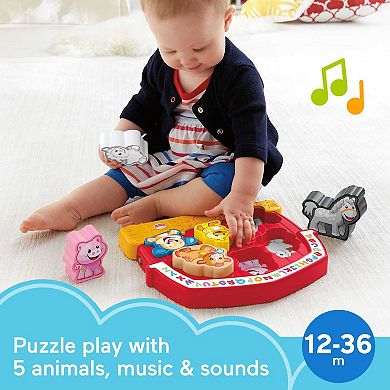Fisher-Price Laugh & Learn Farm Animal Puzzle Sorting Toy with Music & Sounds