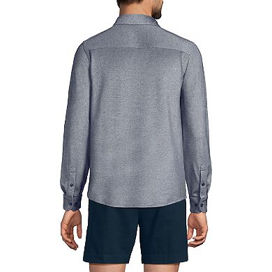 Big & Tall Lands' End Long Sleeve Travel Kit Oxford Shirt