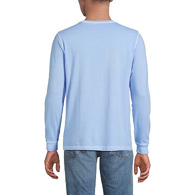 Big & Tall Lands' End Long Sleeve Pocket Super-T Tee