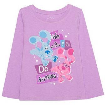 Baby & Toddler Girl Jumping Beans® Blue's Clues Blue & Magenta We Can Do Anything Graphic Long Sleeve Tee
