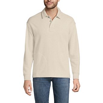 Men's Lands' End Serious Sweats Rugby Polo