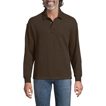 Men's Lands' End Serious Sweats Rugby Polo