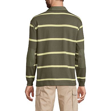 Lands' End Long Sleeve Rugged Rugby Polo