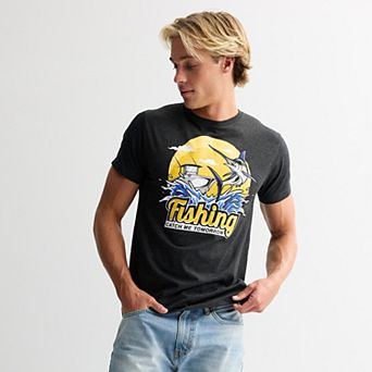 Men's Ocean Current Fishing Graphic Tee