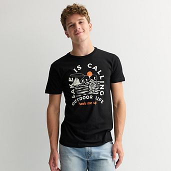 Men's Ocean Current Lake Is Calling Graphic Tee