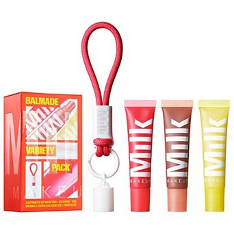 MILK MAKEUP Balmade Variety Pack Hydrating Lip Balm & Keychain Gift Set