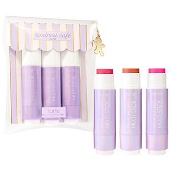 tarte cheek souffle maracuja juicy blush and lip multi-stick trio