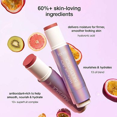 cheek souffle maracuja juicy blush and lip multi-stick trio