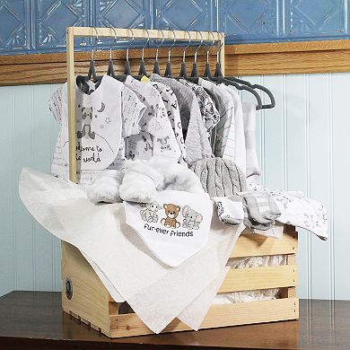 33 Piece Gender Neutral Infant Clothing Baby Shower Gift Crate