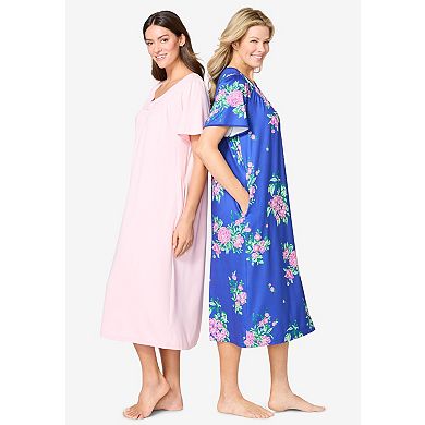Only Necessities Plus Size 2-Pack Bib Gown