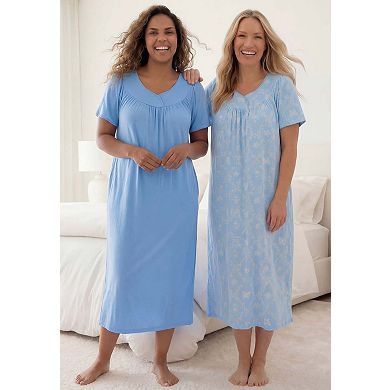 Only Necessities Plus Size 2-Pack Bib Gown