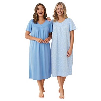 Only Necessities Plus Size 2-Pack Bib Gown