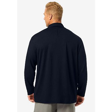 KingSize Men's Big & Tall Supersoft Jersey 1/4 Zip Pullover
