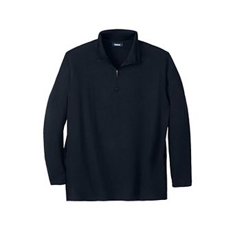 KingSize Men's Big & Tall Supersoft Jersey 1/4 Zip Pullover