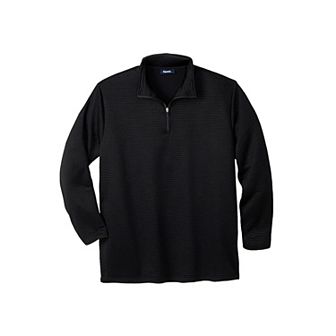 KingSize Men's Big & Tall Performance Dot 1/4 Zip Sweatshirt