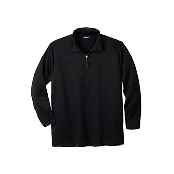 KingSize Men's Big & Tall Performance Dot 1/4 Zip Sweatshirt