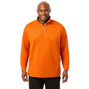 KingSize Men's Big & Tall Performance Dot 1/4 Zip Sweatshirt