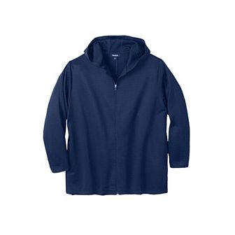 KingSize Men's Big & Tall Performance Dot Full-Zip Hoodie
