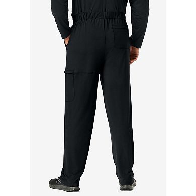 KingSize Men's Big & Tall Supersoft Jersey Cargo Sweatpants
