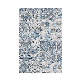 Garvee Machine Washable Vintage Floral Printed Area Rug Non Slip Throw Carpet for Home Decor