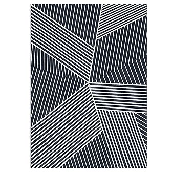 Garvee Machine Washable Modern Striped Area Rug Ultra Thin Non-Slip Rugs for Bedroom Kitchen