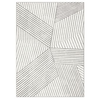 Garvee Machine Washable Modern Striped Area Rug Ultra Thin Non-Slip Rugs for Bedroom Kitchen