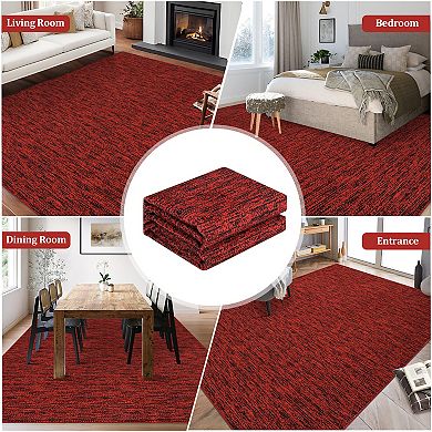 Garvee Modern Area Rug Non slip Machine Washable Floor Cover for Living Room Bedroom Kitchen