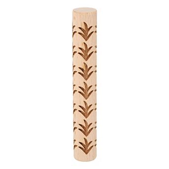 Wood Clay Roller 4" Rolling Pins Wood Rollers Pottery Tools Wood Grain Texture Rollers for Baking