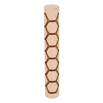 Wood Clay Roller 4" Rolling Pins Wood Rollers Pottery Tools Wood Grain Texture Rollers for Baking