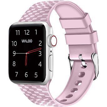 Waloo Carbon Fiber Silicone Replacement Band for Apple Watch