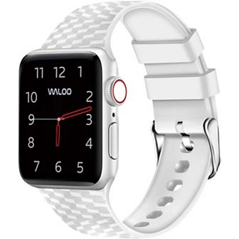 Waloo Carbon Fiber Silicone Replacement Band for Apple Watch