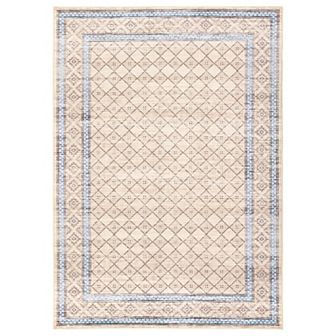 Garvee Machine Washable Geomeric Area Rug Non Slip Stain Resistant Rug for Living Room Bedroom