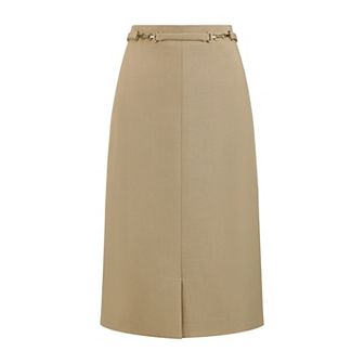 Women's Business Pencil Skirt High Waist Formal Work Knee Length Skirts
