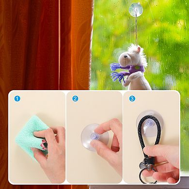 10 Packs Suction Cups, without Hooks for Home Kitchen Bathroom Organization