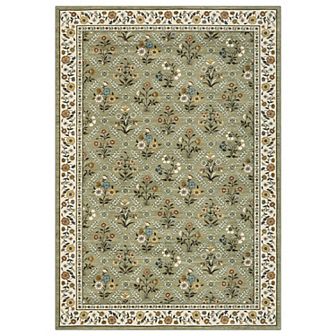 Garvee Modern Pastoral Area Rug Machine Washable Non Slip Ultra Thin Bordered Indoor Soft Carpet