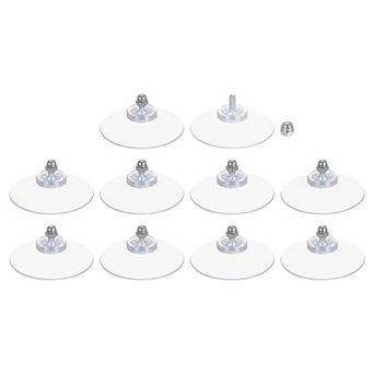10 Packs Suction Cups for Glass 50mm/2" Dia Window Glass Suction Pads with M4 x 10mm Screw