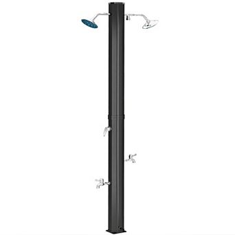 Outsunny 9.2 Gallon Slolar Heated Outdoor Shower with 2 Shower Heads