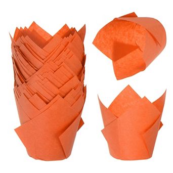 50 pc Tulip Baking Cups Cupcake Muffins Liners Paper Greaseproof Wrappers for Party