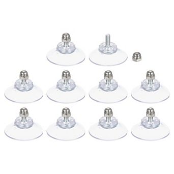 10 Packs Suction Cups for Glass 30mm/1.2" Dia Window Glass Suction Pads with M4 x 10mm Screw
