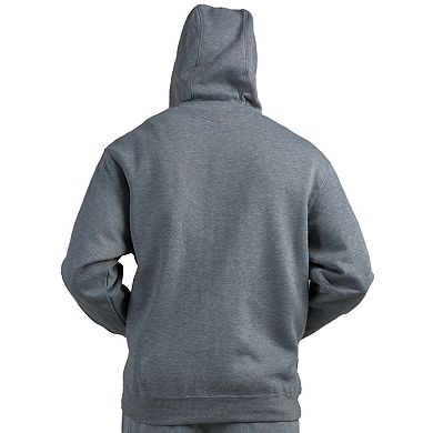 Vibes Men's Fleece Zip Up Hoodie Jackets Kangaroo Pockets Rib Bottom