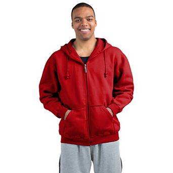 Vibes Men's Fleece Zip Up Hoodie Jackets Kangaroo Pockets Rib Bottom