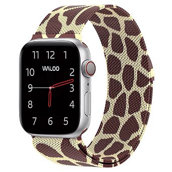 Waloo Animal Pattern Magnetic Mesh Replacement Band for Apple Watch
