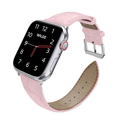 Waloo Crocodile Texture Leather Replacement Band for Apple Watch