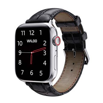 Waloo Crocodile Texture Leather Replacement Band for Apple Watch