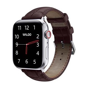 Waloo Crocodile Texture Leather Replacement Band for Apple Watch